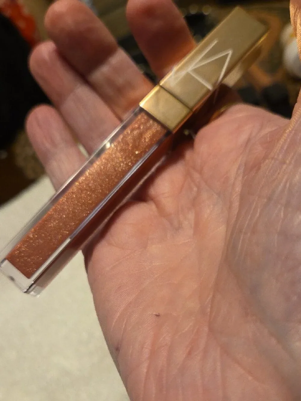 NWOB - NARS Lip Gloss in Shimmery Unspoken with Gold Cap Brand New